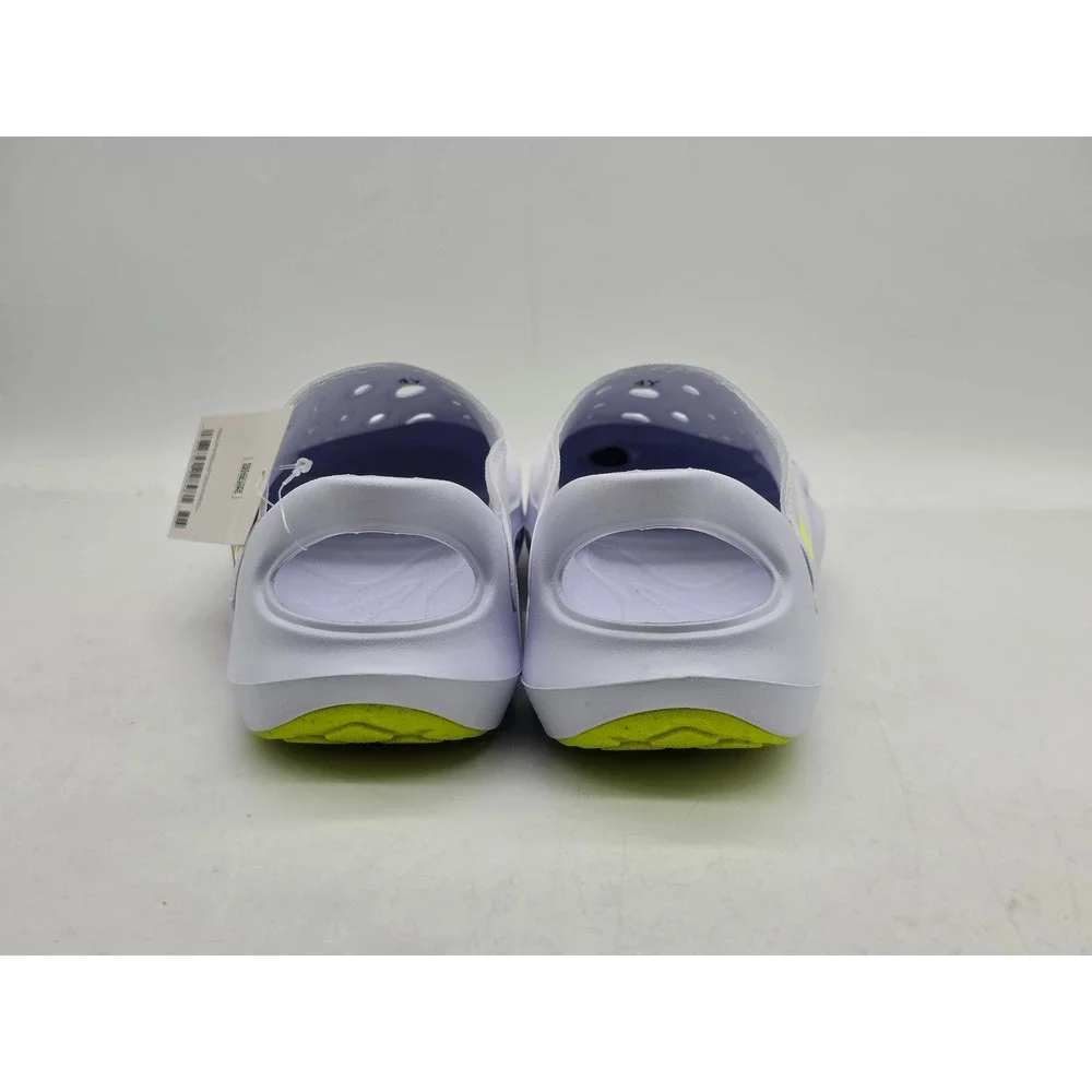 Nike Aqua Swoosh GS White Pure Platinum Volt Kids Water Sandals Shoes FV6363-100